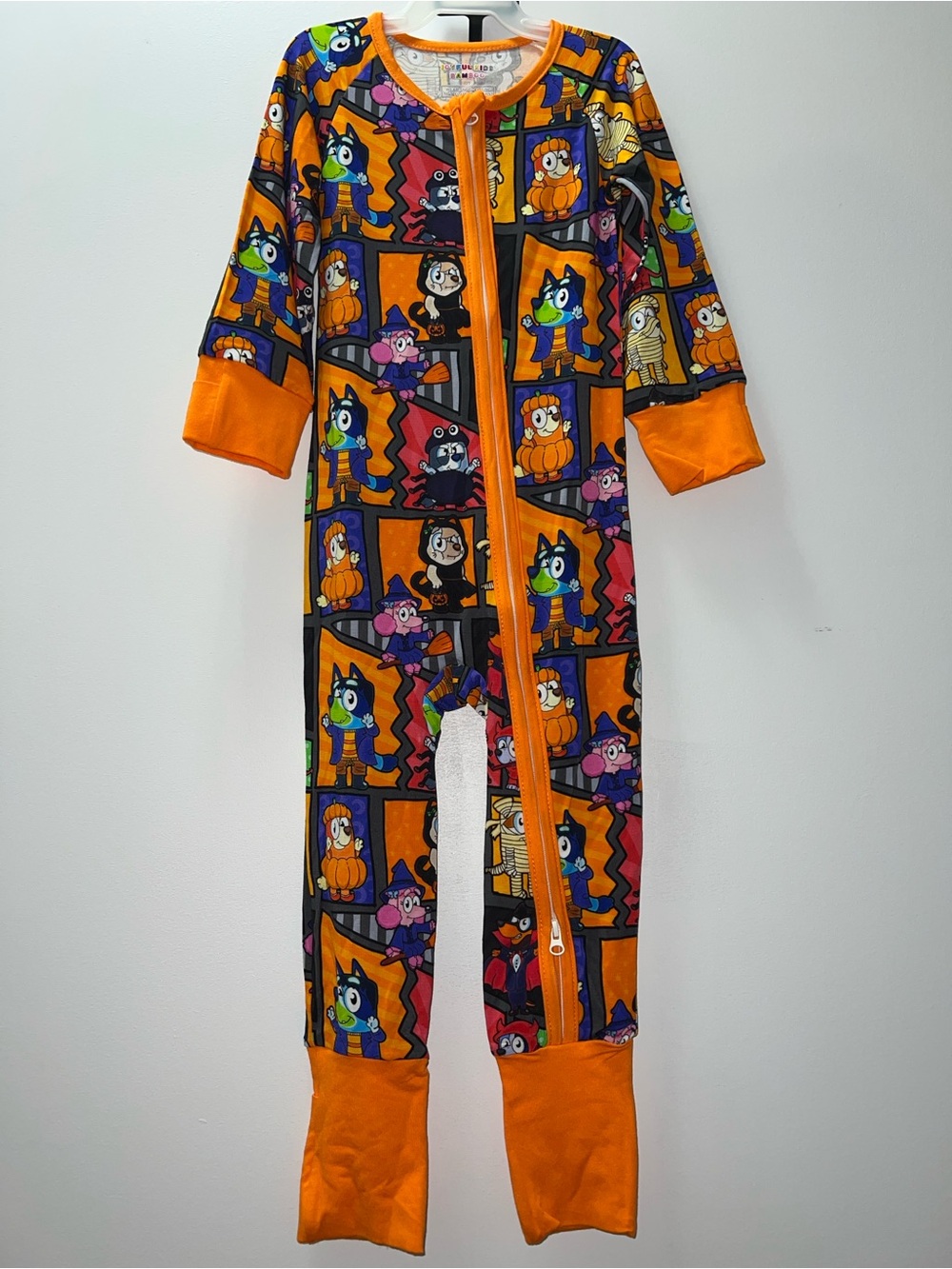 Bluey Halloween Zip-Front Kids Footie Pajamas